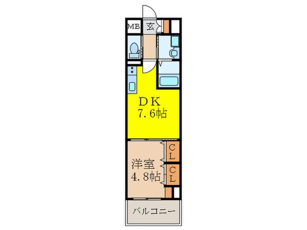 パークフラッツ新大阪の物件間取画像